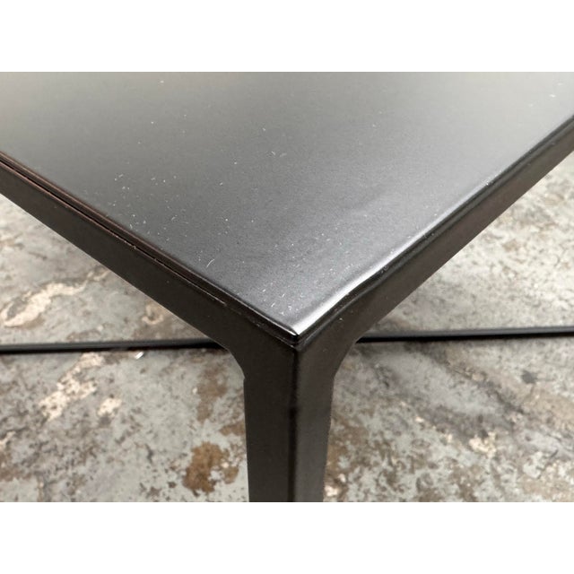 Black Caravane French Custom Metal Dining Table For Sale - Image 8 of 12
