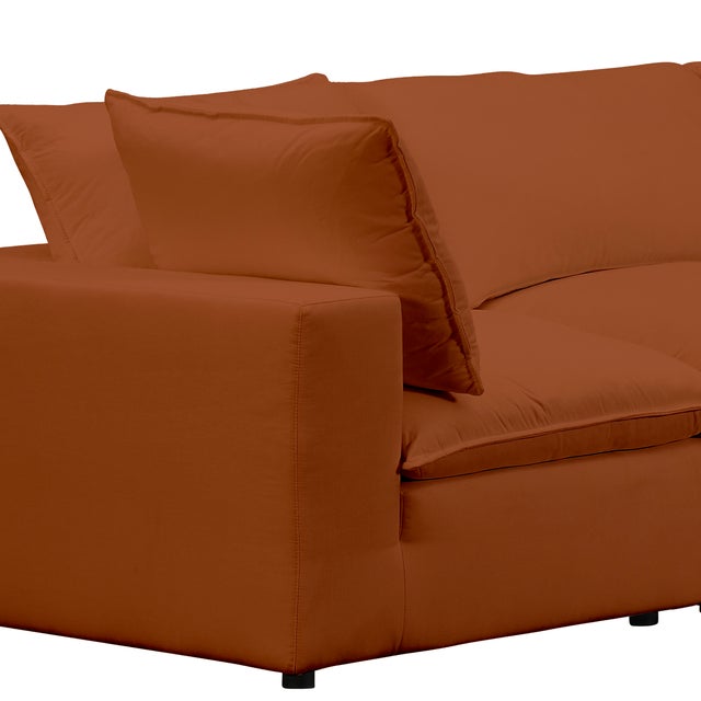 Cali Rust Performance Fabric Modular Sofa For Sale In Los Angeles - Image 6 of 6