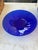 Modern Vintage Large Shallow Cobalt Blue Decorative or Serving Bowl For Sale - Image 3 of 6