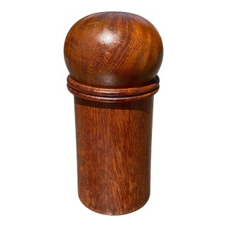 Mid Century Dansk Teak Round Top Pepper Grinder Gunnar Cyren Danish Modern Denmark For Sale