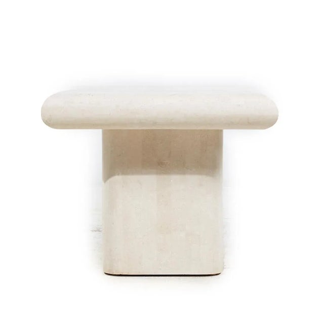 Postmodern Pedestal End Table For Sale - Image 4 of 7
