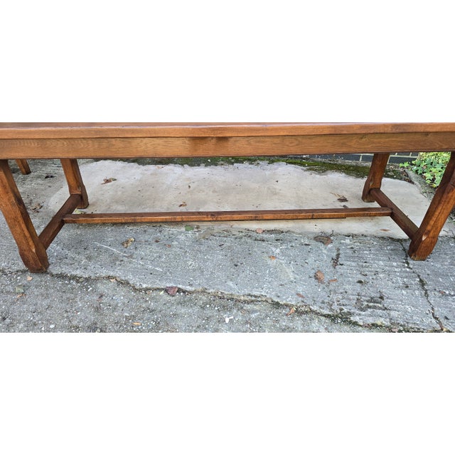 Large French Farmhouse Dining Table in Oak, 1880 For Sale - Image 18 of 18