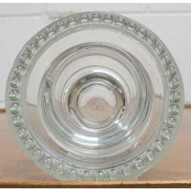 Transparent Vintage Hemingray 42 Clear Glass Insulator For Sale - Image 8 of 10