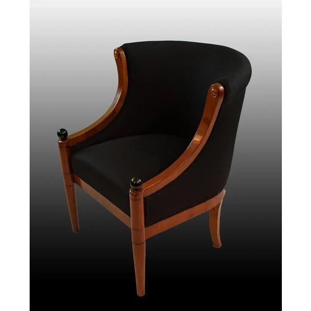 19th Century Biedermeier Lounge Chair For Sale - Image 4 of 8