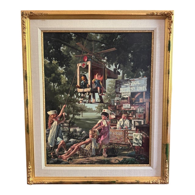 Bob Byerley "The Healing Arts" Limited Edition Hand-Enhanced Canvas Transfer Art – Framed For Sale