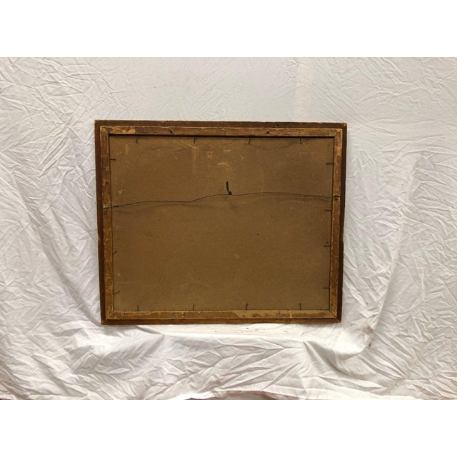 Antique Original Painting on Glass For Sale - Image 4 of 4