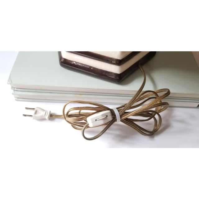 Textile Late 20th Century Chinoiserie Ginger Jar Table Lamp For Sale - Image 7 of 11