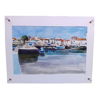 Michel Roubille, L'Île d'Yeu, 1982, Watercolor For Sale