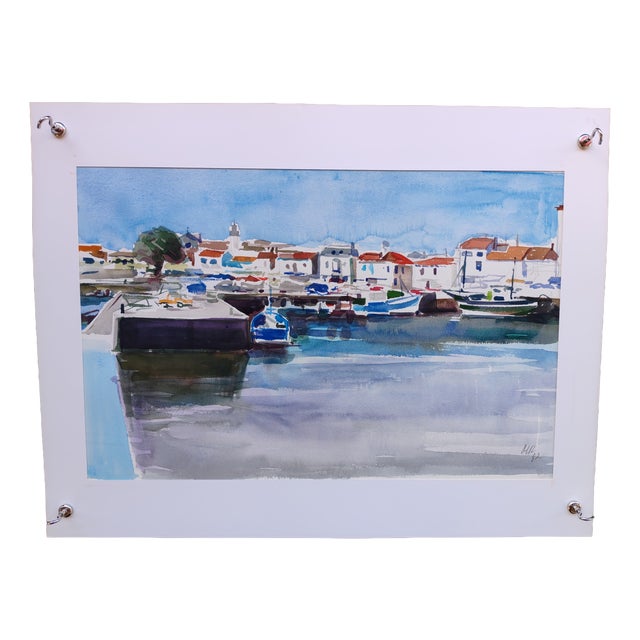 Michel Roubille, L'Île d'Yeu, 1982, Watercolor For Sale