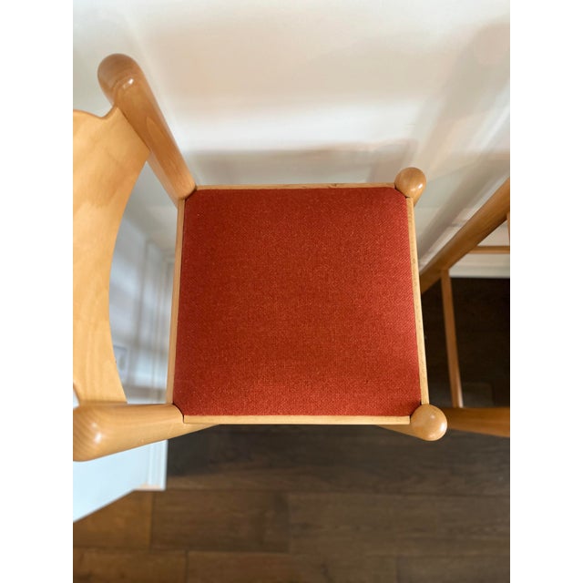 Red 1980s Pair of Italian Postmodern ‘Padova’ Bar Stools Attributed to Hank Lowenstein for Gordon International For Sale - Image 8 of 12