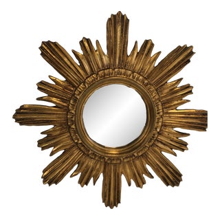 Vintage Mid-Century Starburst Mirror For Sale