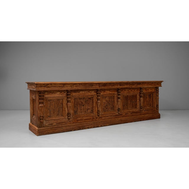 1900s French Provincial Carved Wooden Shop Counter For Sale In Greensboro - Image 6 of 18