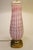 1960s Rare Xxlarge Massive Pink "Costolato" Barovier Toso Murano Italy Bubble Blown Art Glass Brass Table Lamp For Sale In Los Angeles - Image 6 of 13
