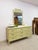 Late 20th Century Henry Link Bali Hai 9 Drawer Dresser Green W/ Mirror Regency Vintage For Sale - Image 18 of 18