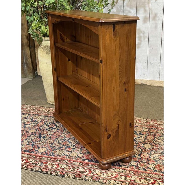 Vintage Fir Wood Bookcase, 1980s For Sale - Image 6 of 10