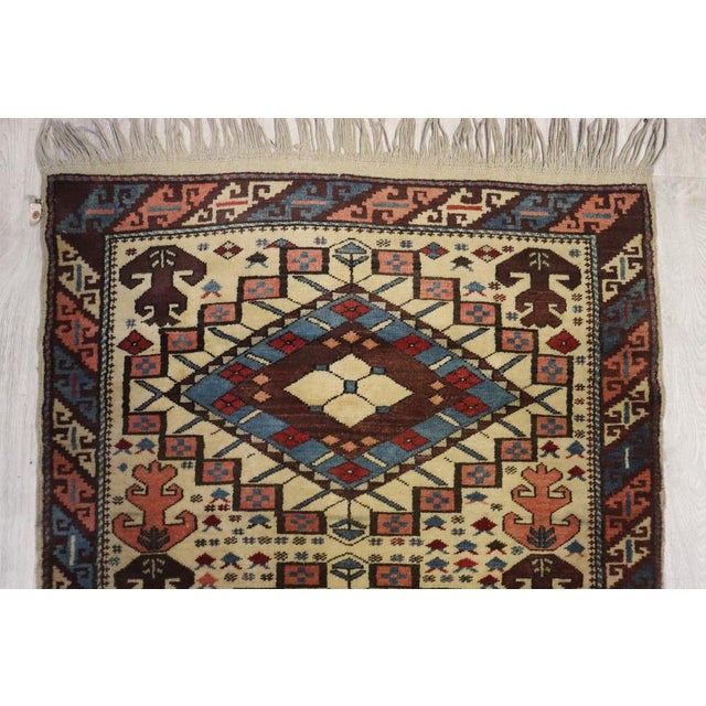 Vintage Turkish Yagcibedir Rug, 1950s For Sale - Image 4 of 15