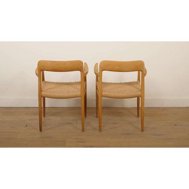 Model 56 Dining Chairs in Oak by Niels Otto (N. O.) Møller for J.L. Møllers, Set of 2 For Sale - Image 5 of 12
