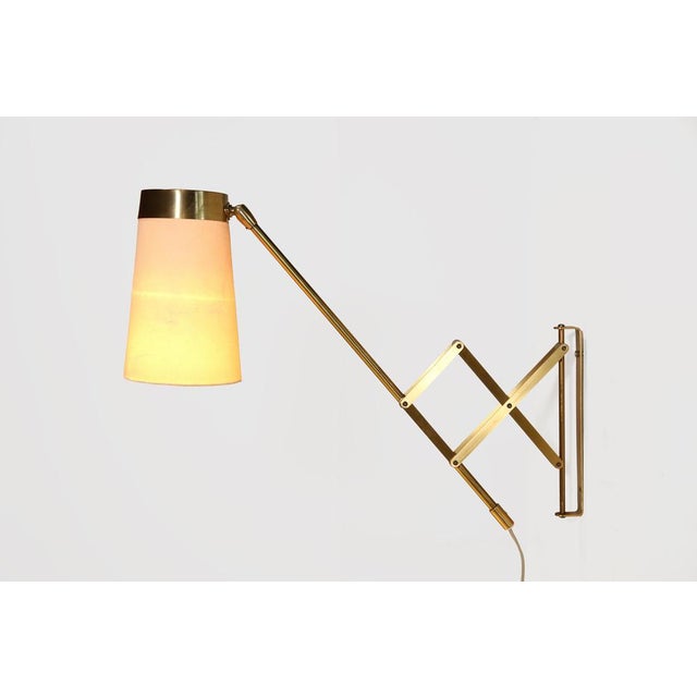 Brass Wall Lamp by Th. Valentiner, 1950 For Sale - Image 3 of 6