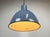 Vintage Blue Cast Iron Ceiling Lamp, 1950s For Sale - Image 13 of 14