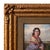 Textile Antique 19th Century Realism Landscape Portrait Oil Painting of a Beautiful Young Woman by Haynes King, 1860 For Sale - Image 7 of 13