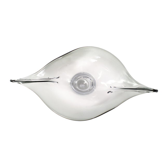 French Flare Glass Bowl For Sale - Image 10 of 11