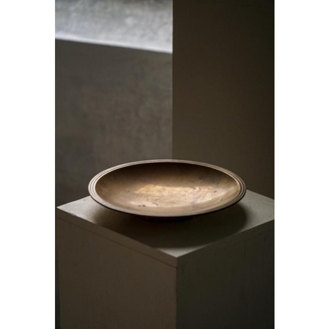 Danish Art Deco Patinated Bronze Bowl attributed to Just Andersen, Denmark, 1920s For Sale - Image 6 of 14