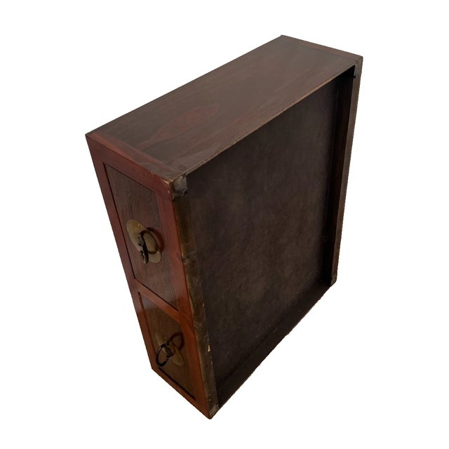 1990s Japanese Kaidan Tansu Step Chest Cabinet Four Pass Through Drawers Hand Crafted For Sale - Image 17 of 17