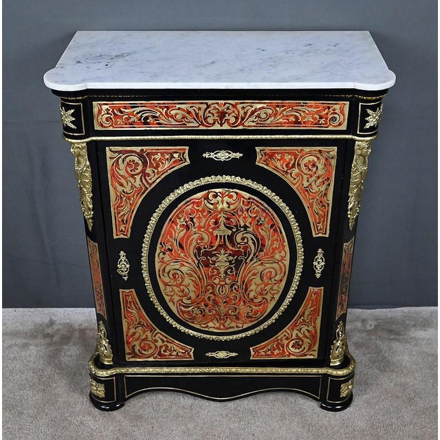 Mid-19th Century Napoleon III Boulle Marquetry Console Table For Sale - Image 6 of 18