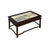 Rectangular Dream Stone Inlaid Rosewood Slender Cylindrical Legs Display Stand For Sale - Image 4 of 7