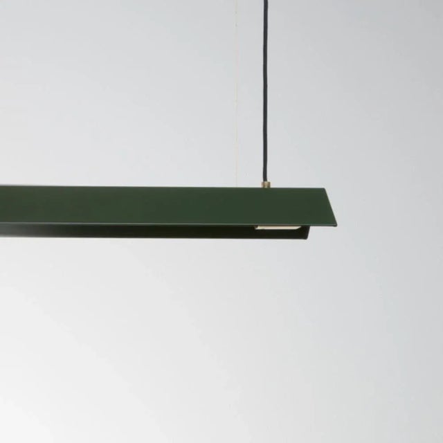 Contemporary Large Misalliance Ex Bottle Green Suspended Light by Lexavala For Sale - Image 3 of 6