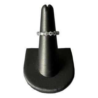 Beautiful Natural Diamond Eternity Ring in 14kt White Gold, Size 6, 2.8ctw For Sale