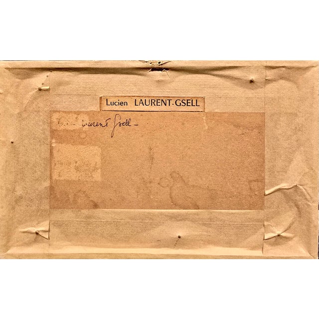 Lucien Laurent Gsell -19th Century French Café Interior Scene, Oil Painting For Sale - Image 9 of 10