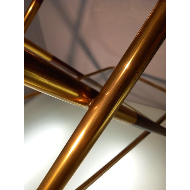 Trolley in Wood, Brass and Glass Shelves attributed to Cesare Lacca for Cassina by Cesare Lacca, 1950s For Sale - Image 9 of 11