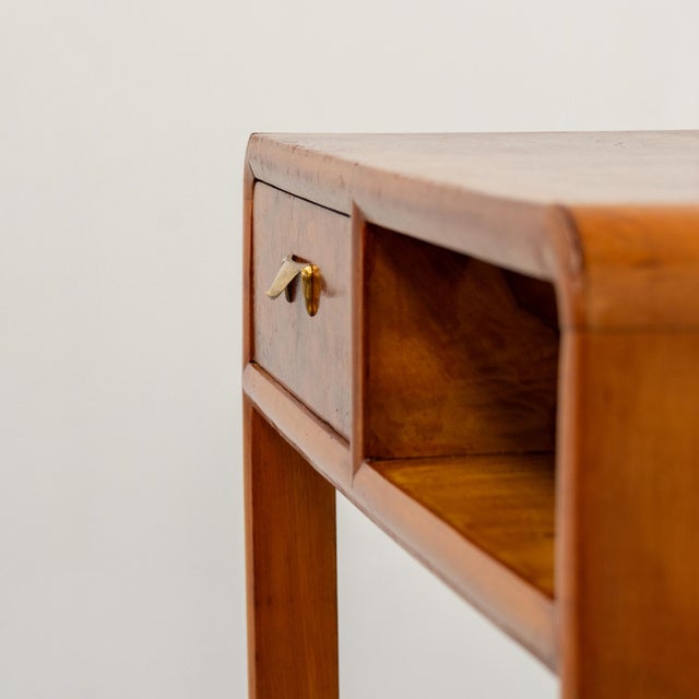 Wood Art Deco Italian Burl Wood Desk, 1930s For Sale - Image 7 of 16