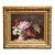 19th C. French Floral Still Life Oil on Canvas in Gilt Frame by Pierre Bourgogne For Sale