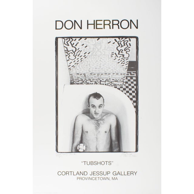 A 1991 exhibition poster for a show of works by American photographer Don Herron (1941-2012) at the Cortland Jessup...