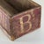 Primitive Folk Art Hand Constructed & Painted Wooden Trough/Box With Initials on It For Sale In New York - Image 6 of 11