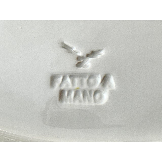 Mid 20th Century Handmade Italian Ceramic Lemon Platter – “Fatto a Mano” Majolica, Model 265 For Sale - Image 11 of 11