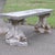 Garden Set with Table and Two Benches, Set of 3 For Sale - Image 6 of 13