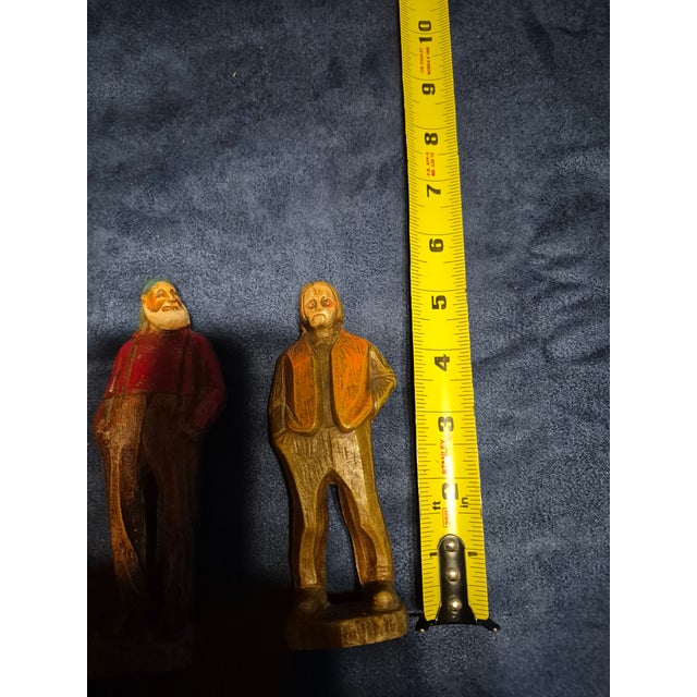 Wood Vintage Syroco Wood Figurines From the Mid-Century Era For Sale - Image 7 of 8