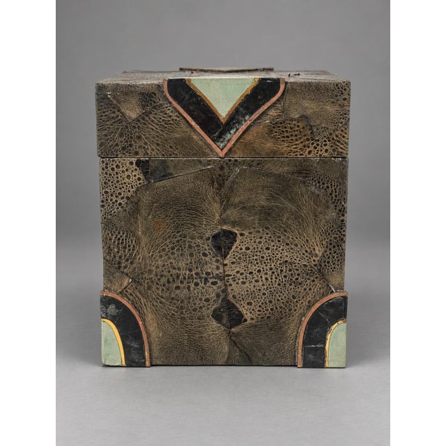 Animal Skin Unusual R&y Augousti Python & Mixed Stone Covered Box, Karl Springer Style For Sale - Image 7 of 11