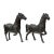 Figurative Chinese Bronze Brown Metal Racing Horse Figures - a Pair For Sale - Image 3 of 9