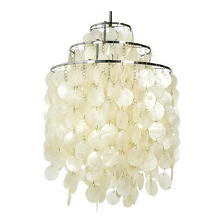 Late 20th Century Capiz Shell Pendant For Sale