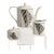 Alina Tea & Coffee Service Set of 3 by Nina Magon For Sale