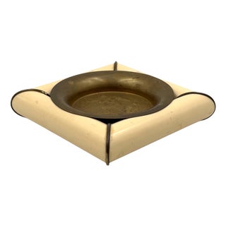 Mid-Century Brass Ashtray by Tommaso Barbi, Italy, 1970s For Sale