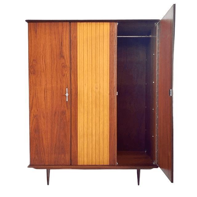 Mid-Century Danish Duotone Wardrobe, 1960s For Sale - Image 3 of 12