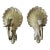 Vintage Art Deco Hollywood Regency Brass Shell & Tulip Wall Sconces- a Pair For Sale