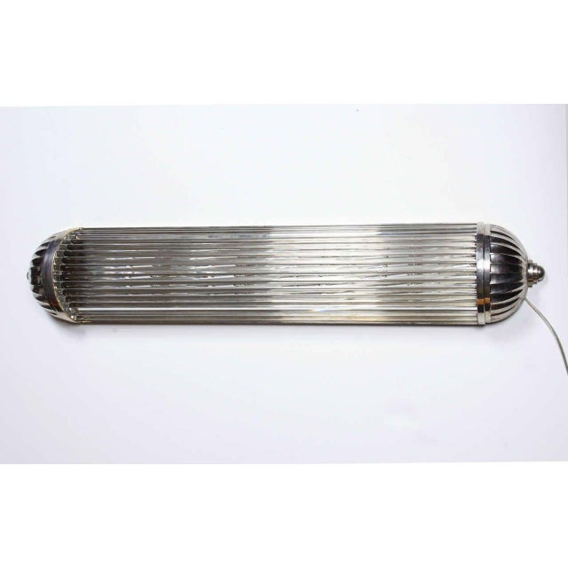 French Modernist Long Tubular Sconces by Petitot - a Pair For Sale In New York - Image 6 of 13
