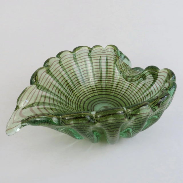 1950s Ercole Barovier Zebrati Glass Bowl For Sale - Image 12 of 12