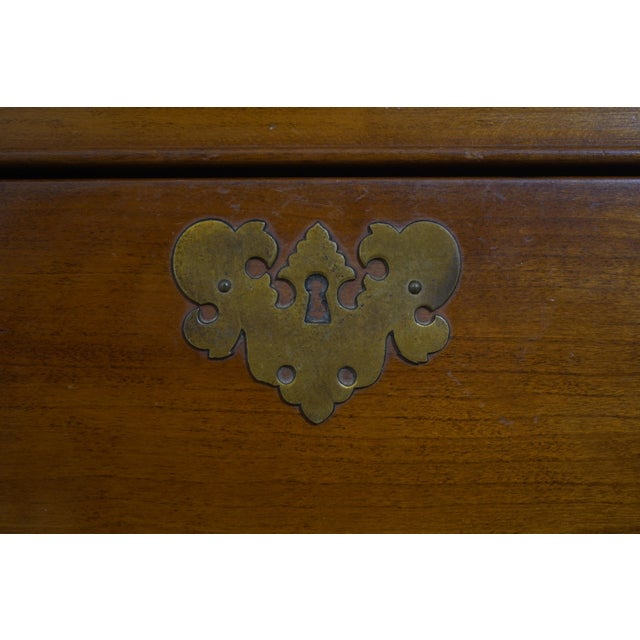 Stickley Queen Anne Cherry Flat Top Highboy For Sale - Image 10 of 18